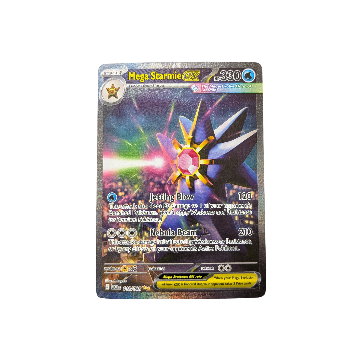 (POR) Mega Starmie EX #118/088 NM