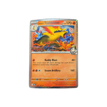 (DRI) Ethan's Typhlosion Stamped Prerelease #034 NM