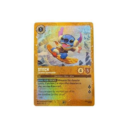 Stitch Carefree Snowboarder Promo #42/P3 NM