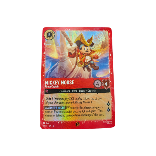 Mickey Mouse Pirate Captain Promo #18/P2 NM