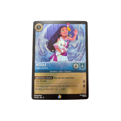 Moana Curious Explorer Cold Foil #155 NM
