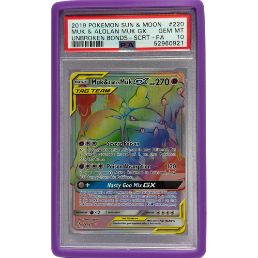 Muk & Alolan Muk GX #220 PSA 10