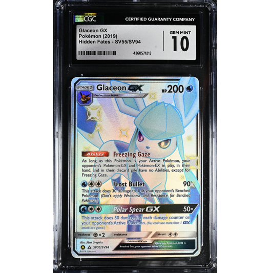 (HF) Glaceon GX #SV55 CGC 10 Gem Mint