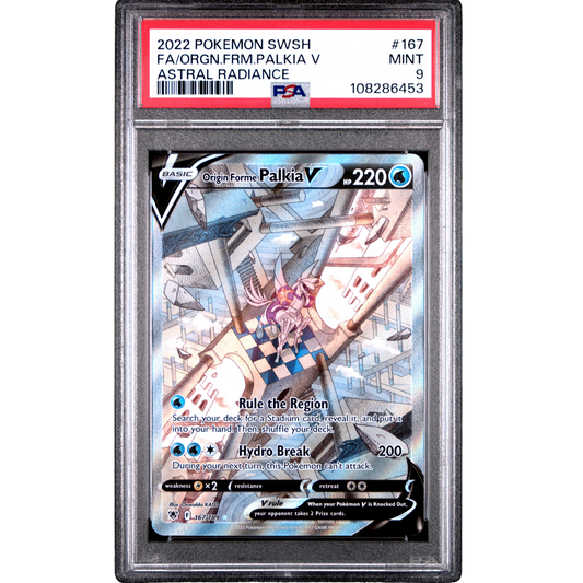 (AR) Origin Forme Palkia V #167 PSA 9 Mint