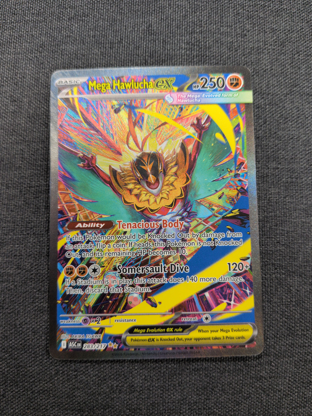 (ASC) Mega Hawlucha EX #283 NM