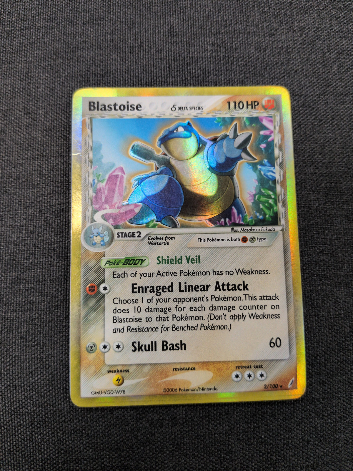 (CG) Blastoise Delta Species Holofoil #2 HP