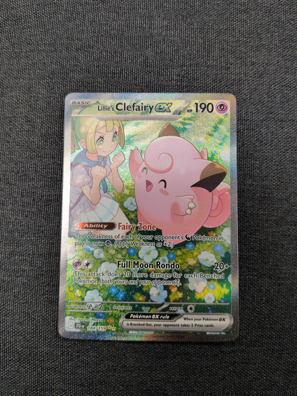 (JTG) Lillie's Clefairy EX #184 NM