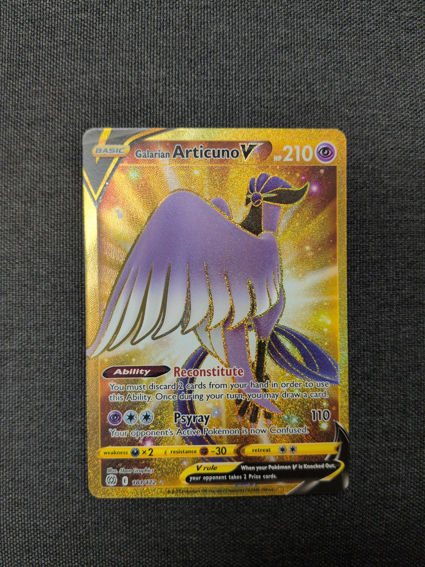 (SWSH09) Galarian Articuno V #181 NM