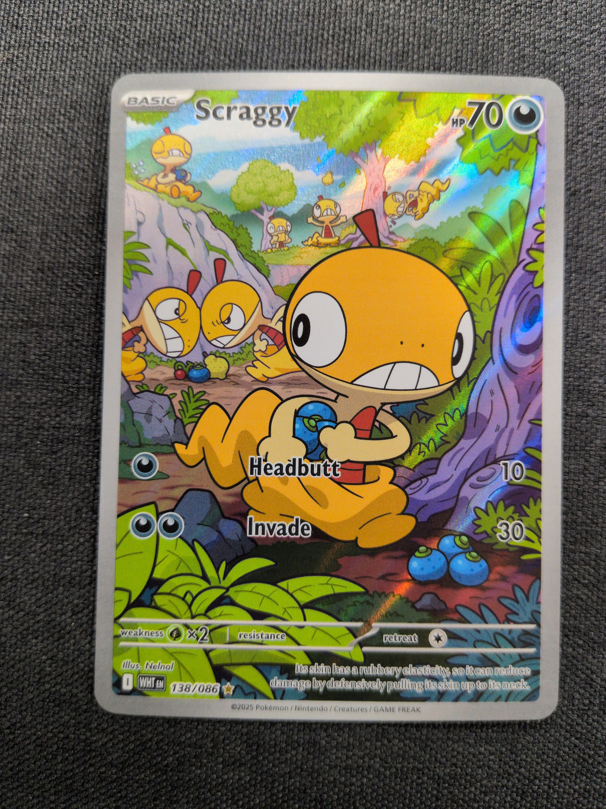 (WHT) Scraggy #138 NM
