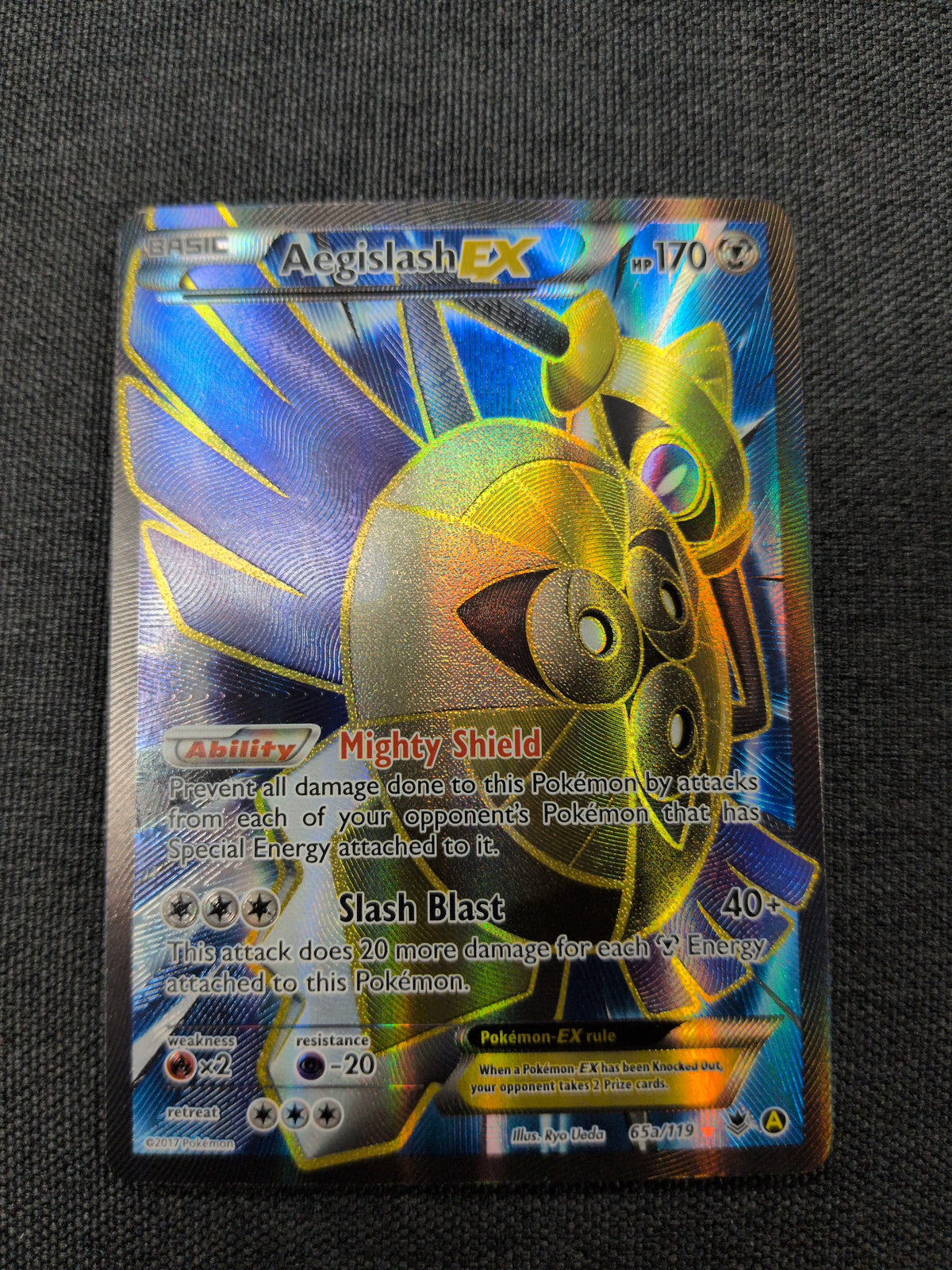 (Promo) Aegislash EX Alternate Art Promo #65a NM