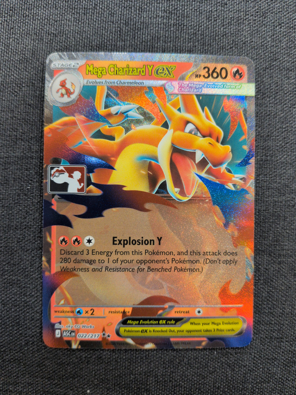 (ASC) Mega Charizard Y EX Prize Pack #022 NM