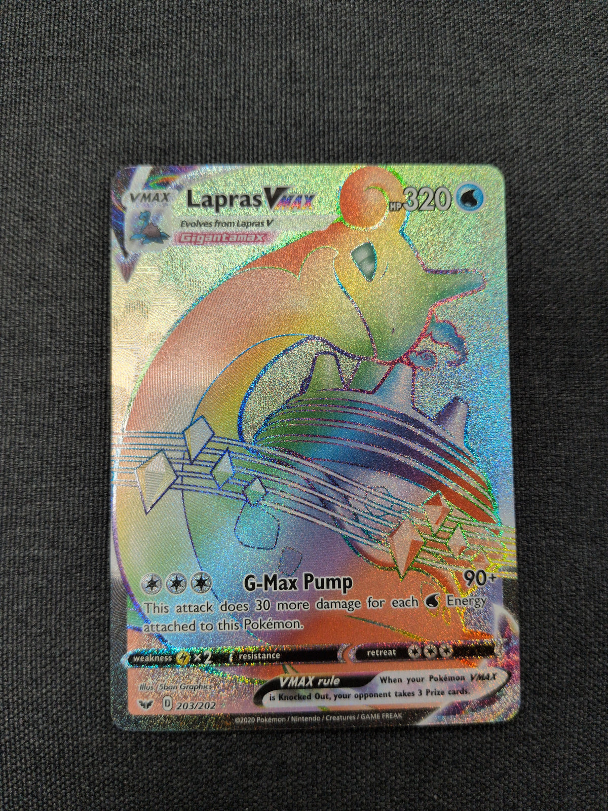 (SWSH01) Lapras VMAX #203 NM