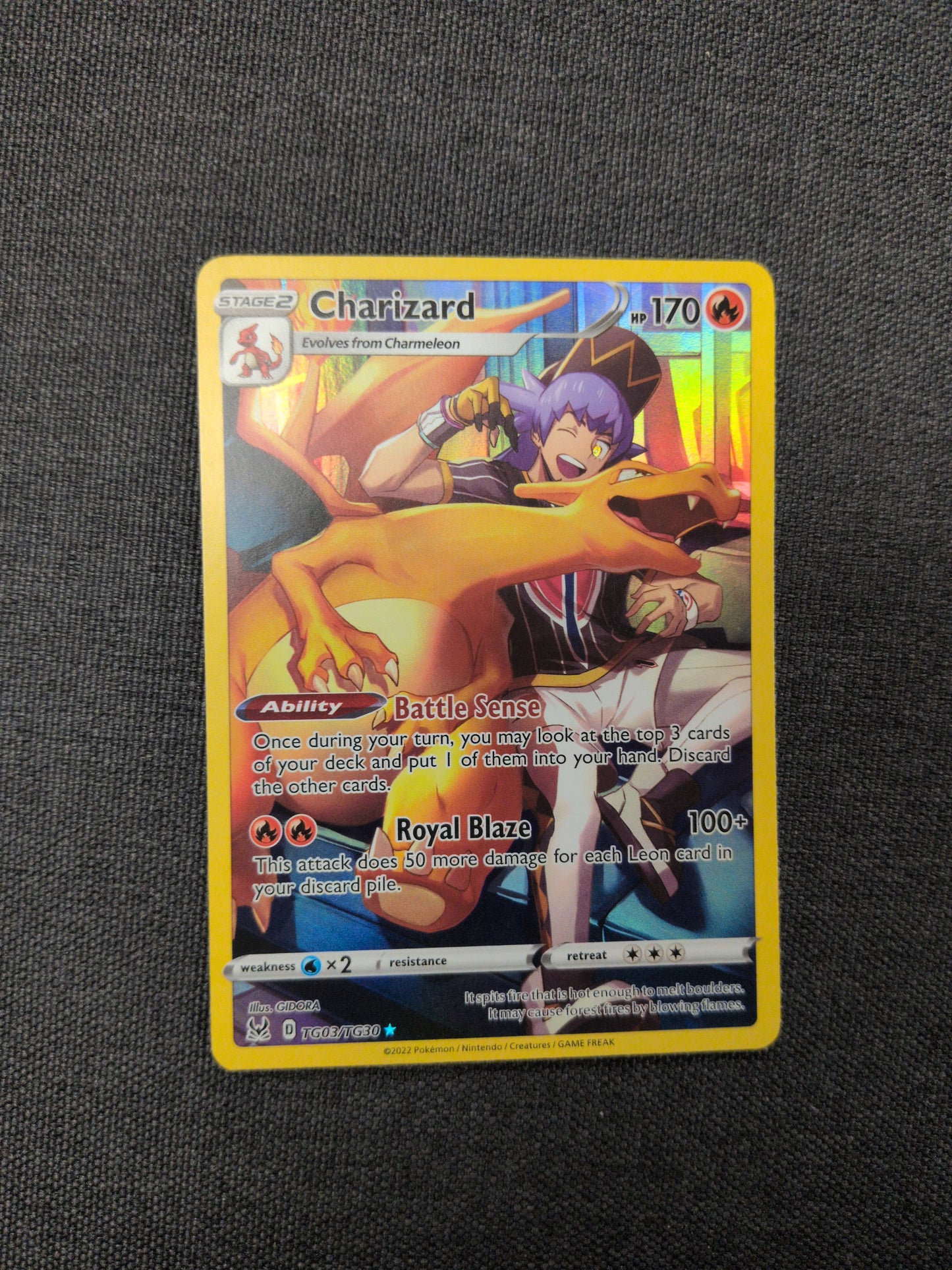 (SWSH11) Charizard #TG03 LP