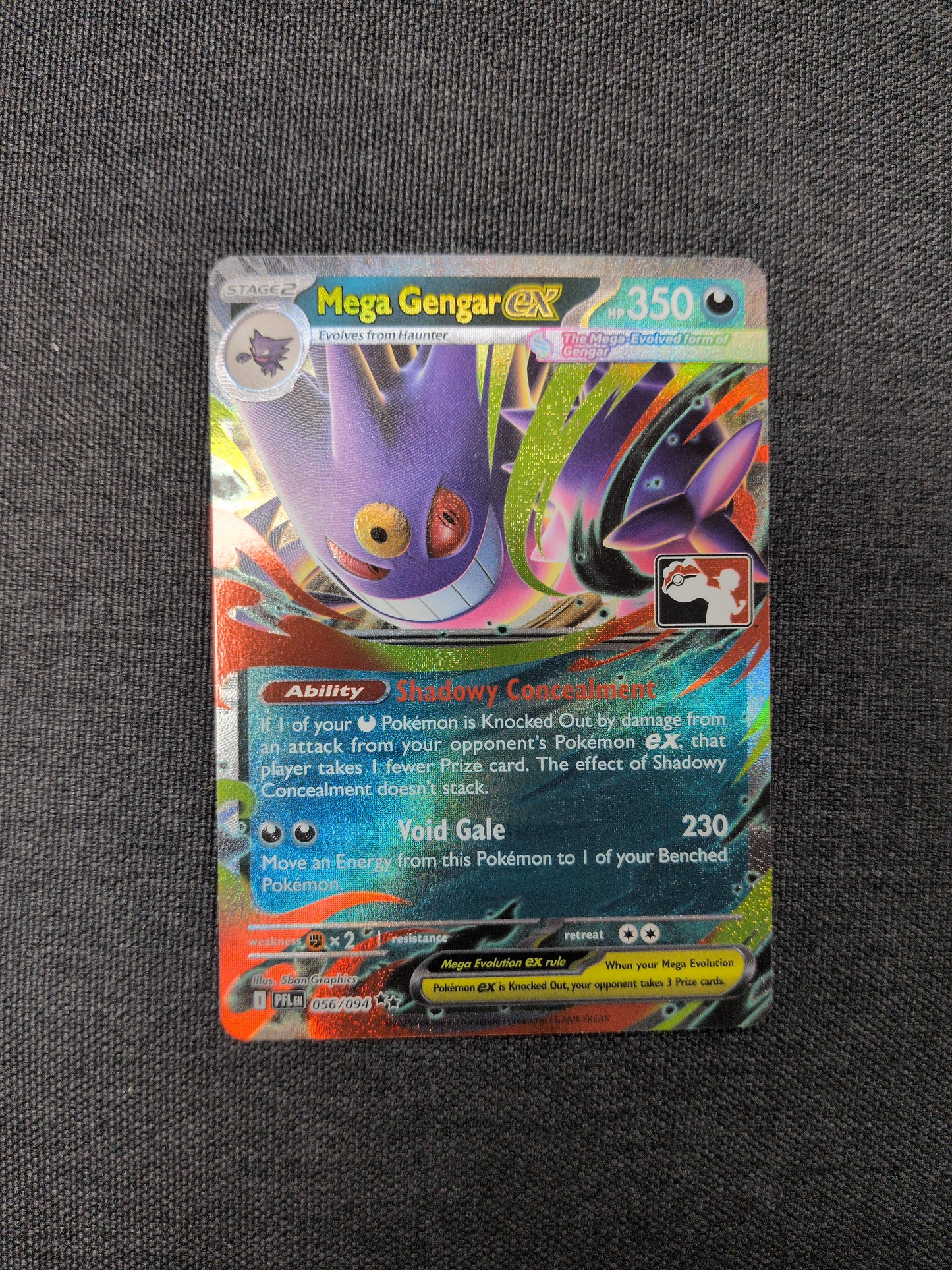 (PFL) Mega Gengar EX Prize Pack #056 NM