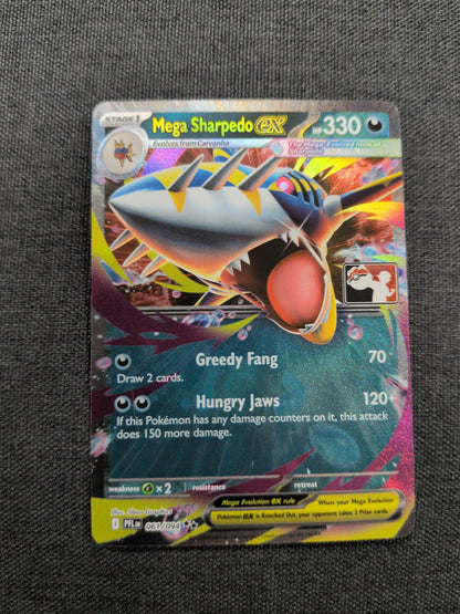 (PFL) Mega Sharpedo EX Play! Pokemon Stamp #061 NM
