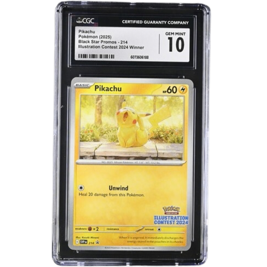 (Promo) Pikachu Illustration Contest 2024 Winner #214 CGC 10
