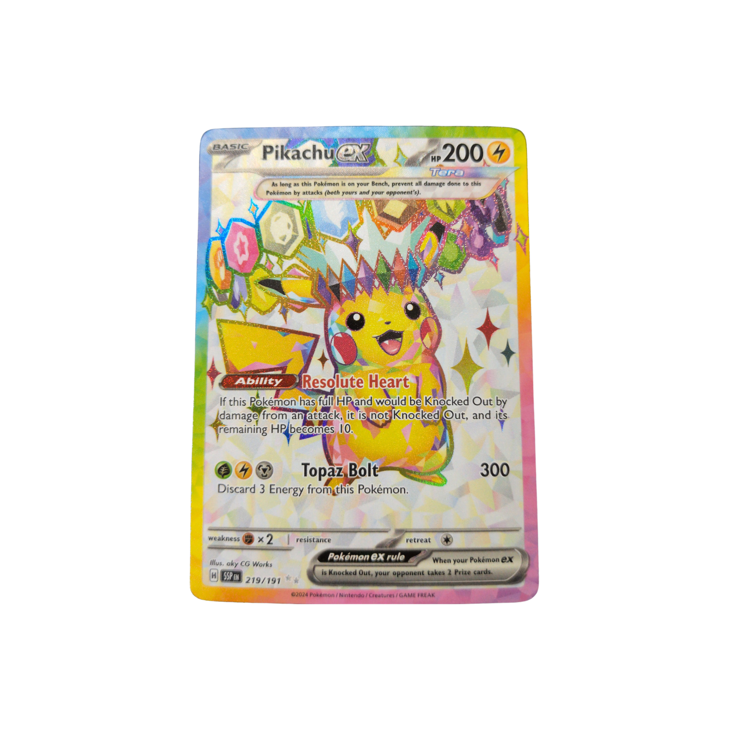 (SSP) Pikachu EX #219 NM