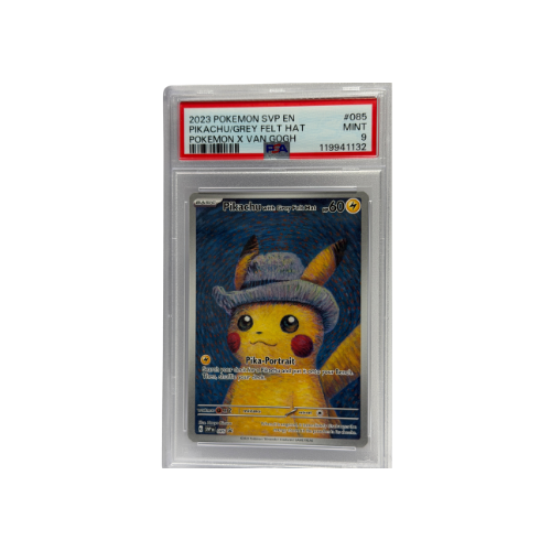 Pikachu with Grey Felt Hat #85 PSA 9