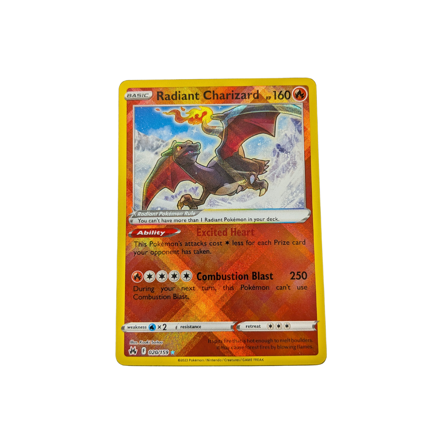 (CRZ) Radiant Charizard #020 NM