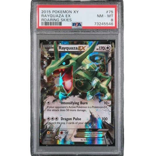 (ROS) Rayquaza EX #75 PSA 8