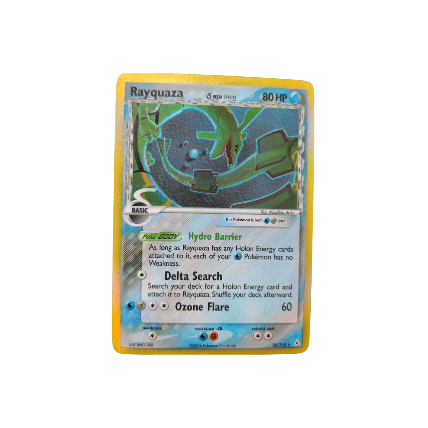 (HP) Rayquaza Delta Species Holo #16 LP