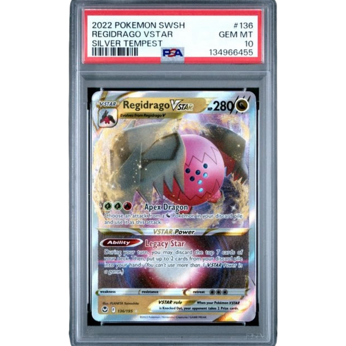 (SWSH12) Regidrago VSTAR #136 PSA 10 Gem Mint