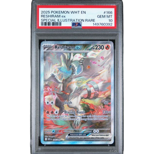 (WHT) Reshiram ex SIR #166 PSA 10 Gem Mint