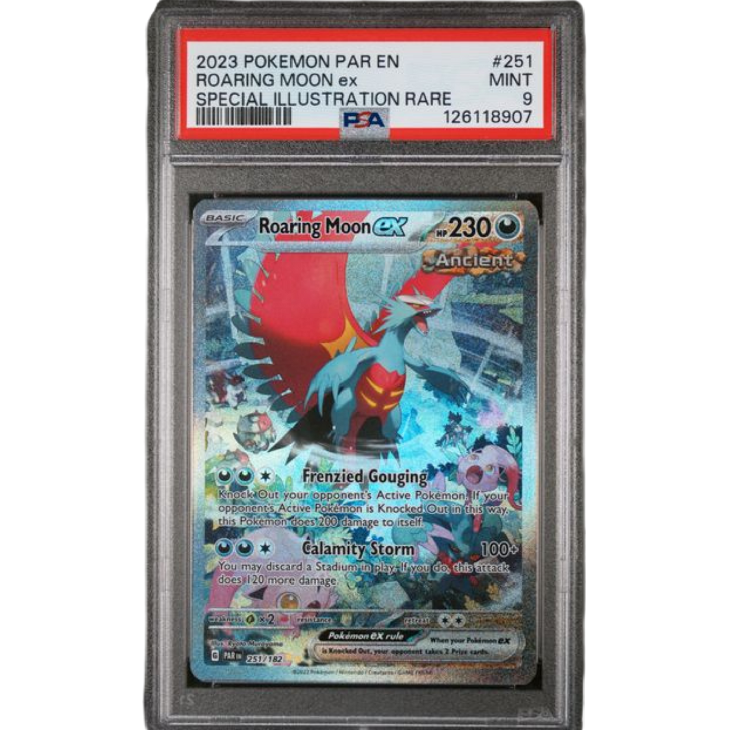 (PAR) Roaring Moon ex #251 PSA 9 Mint