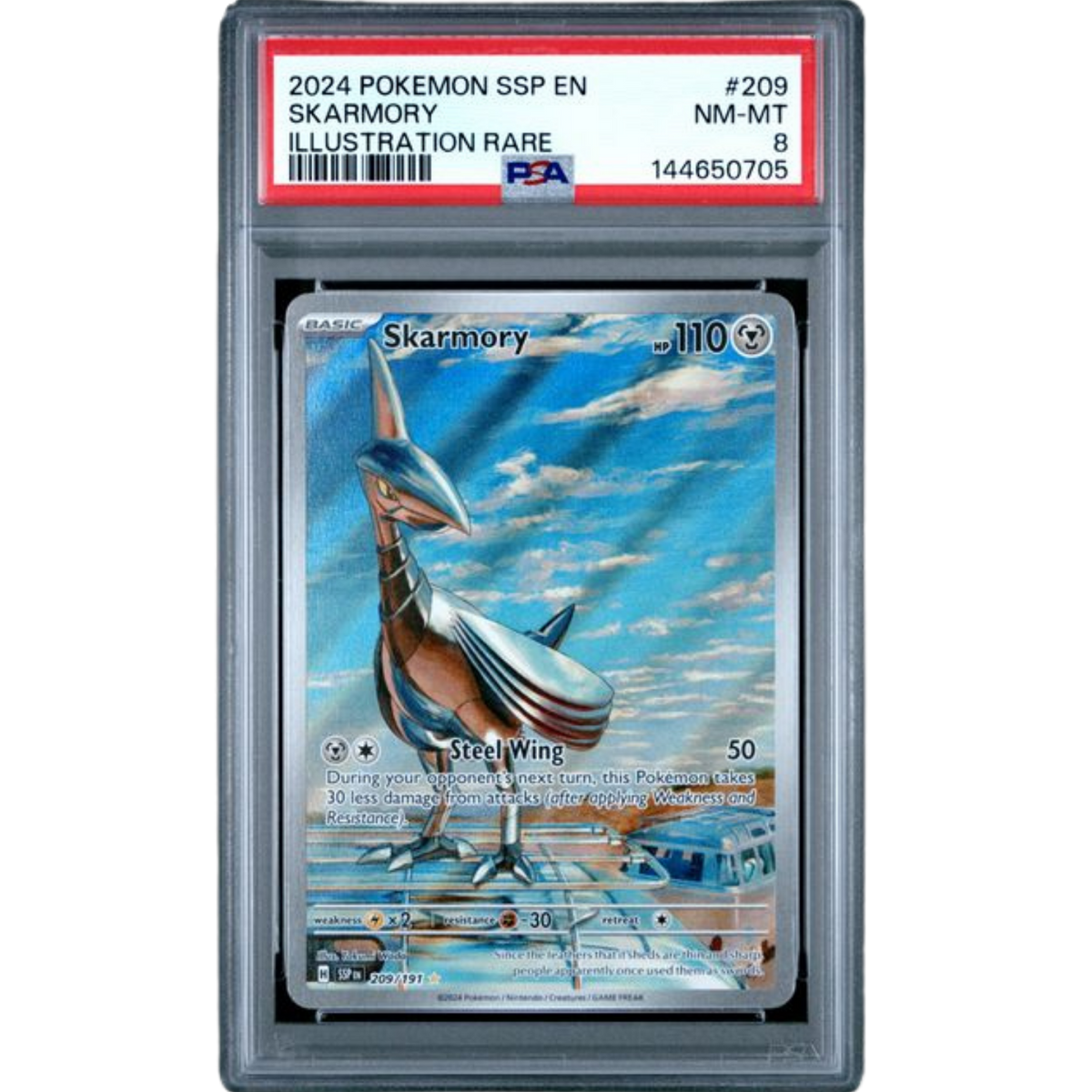 (SSP) Skarmory #209 PSA 8 NM-Mint