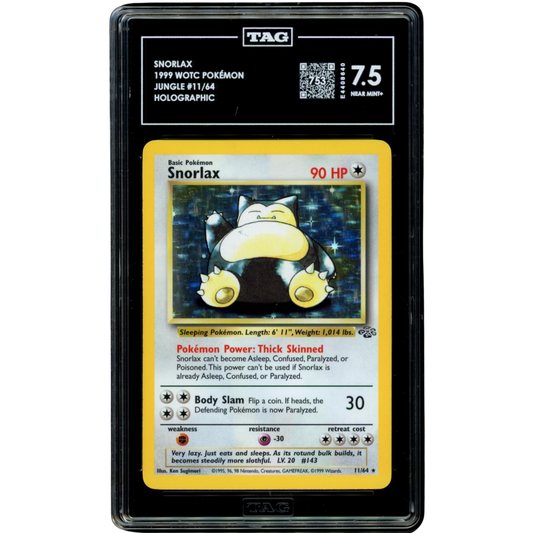 (JNG) Snorlax Holo #11 TAG 7.5 Near Mint+