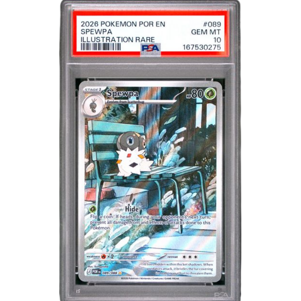 (POR) Spewpa #089 PSA 10 Gem Mint