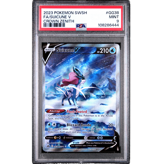 (CRZ) Suicune V #GG38 PSA 9 Mint