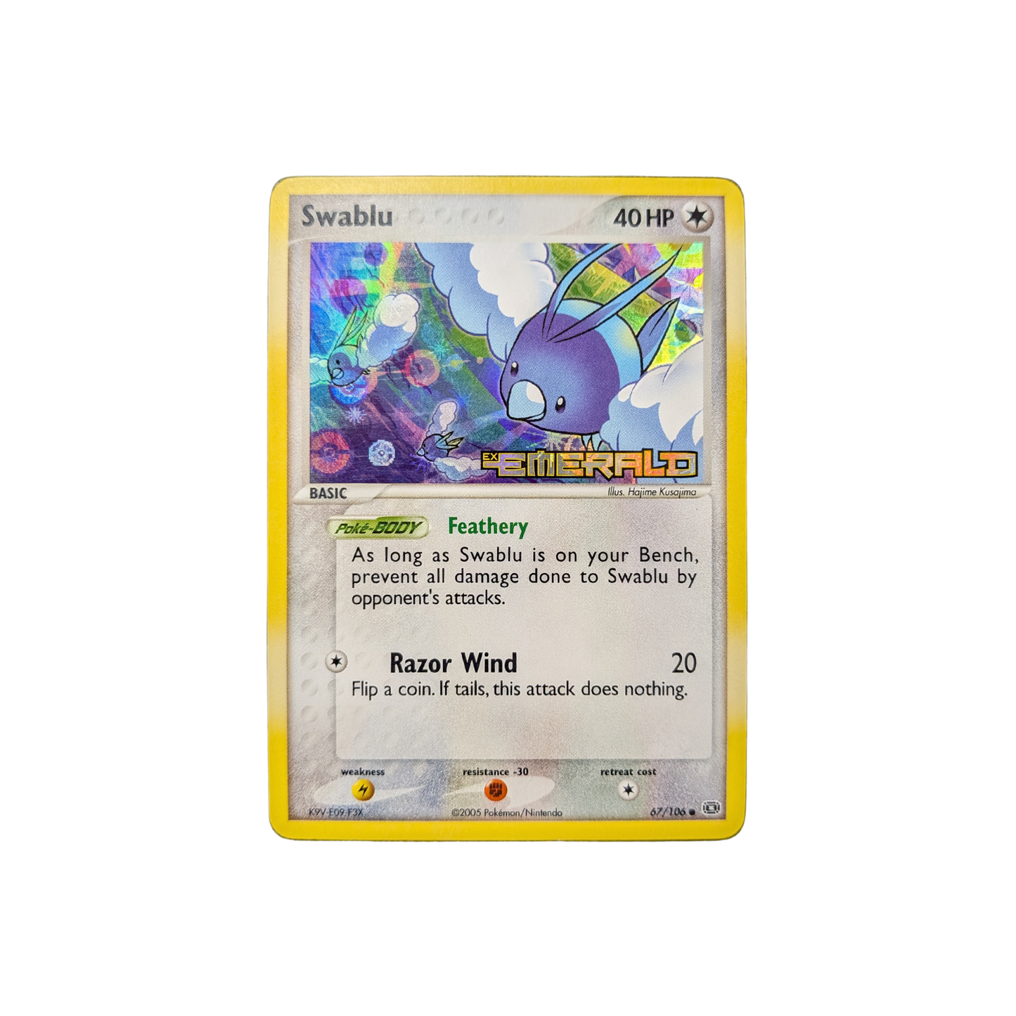 (Emerald) Swablu Reverse Holofoil #67/106 NM