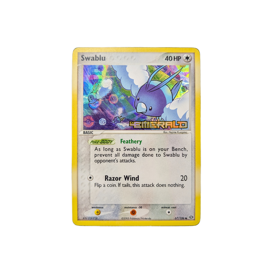 (Emerald) Swablu Reverse Holofoil #67/106 NM