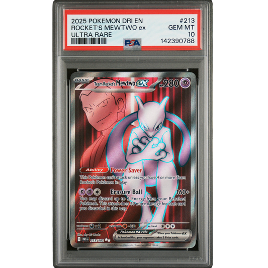 (DRI) Team Rocket's Mewtwo EX #213 PSA 10 Gem Mint