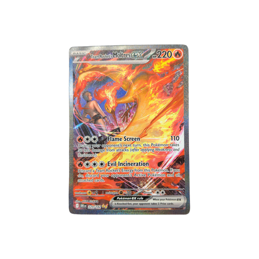 (DRI) Team Rocket's Moltres EX #229/182 NM