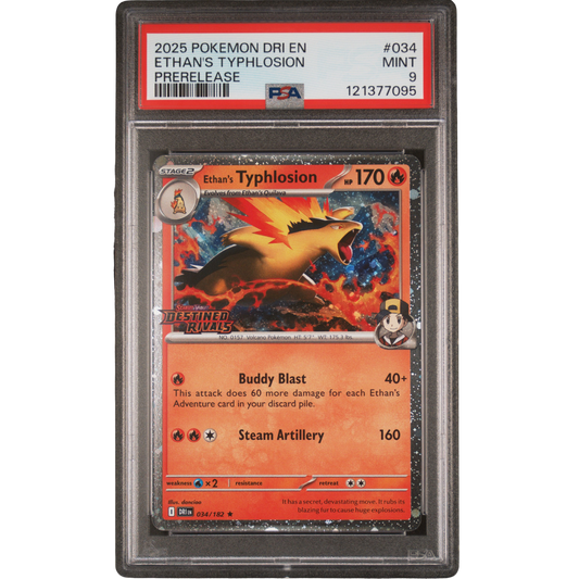 (DR) Ethan's Typhlosions Prerelease Stamped #034 PSA 9 Mint