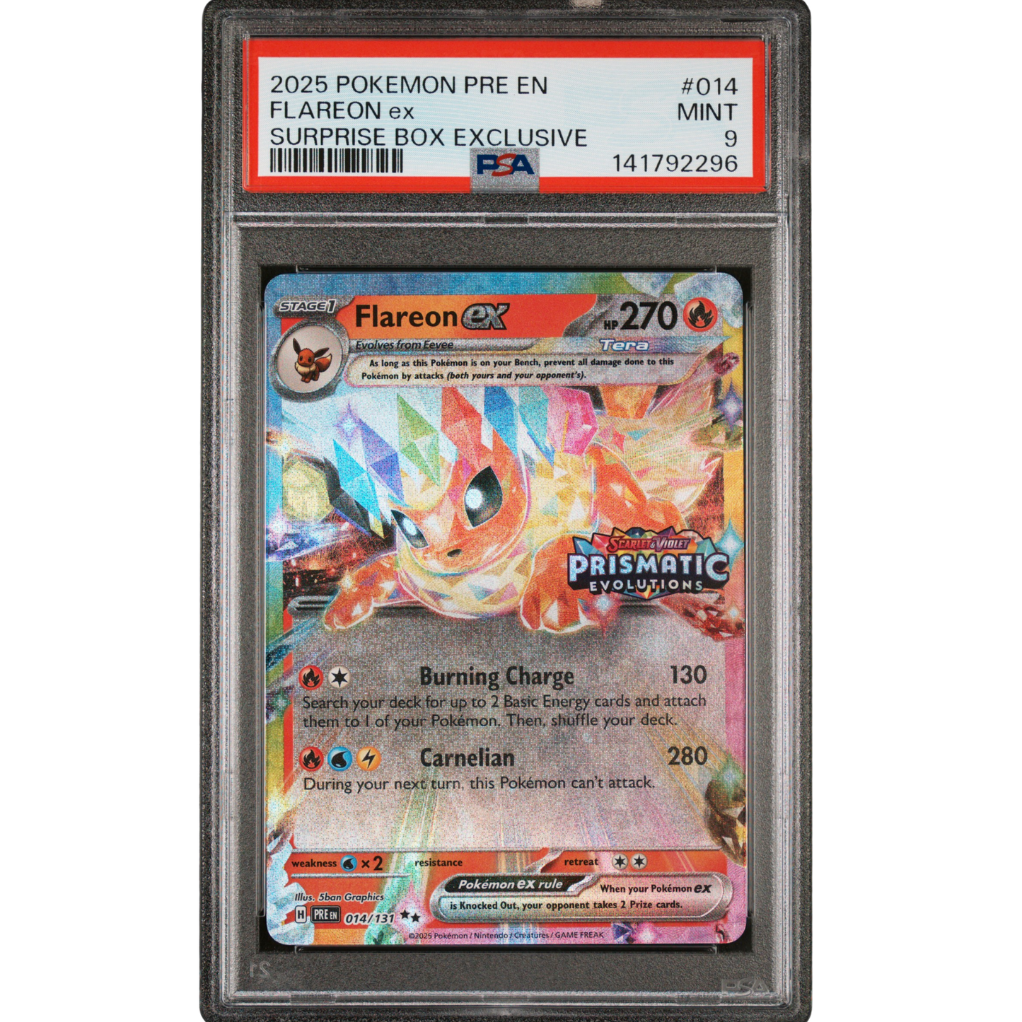 (PRE) Flareon EX Stamped #014 PSA 9 Mint