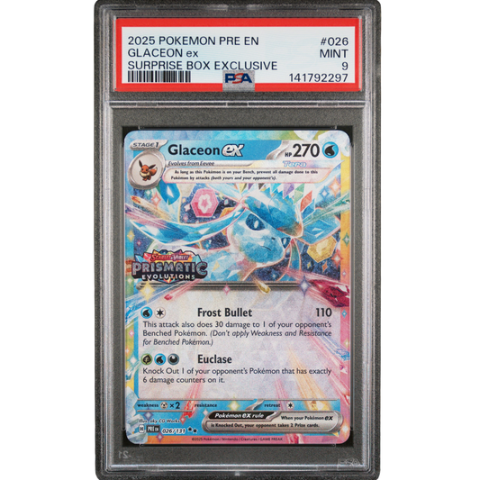 (PRE) Glaceon EX Stamped #026 PSA 9 Mint