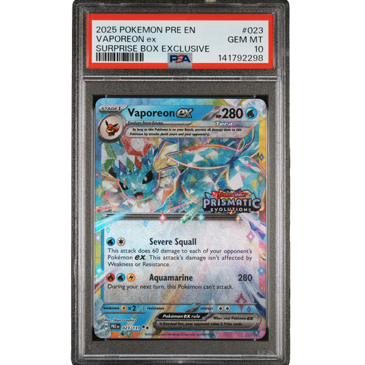 (PRE) Vaporeon EX Stamped #023 PSA 10 Gem Mint