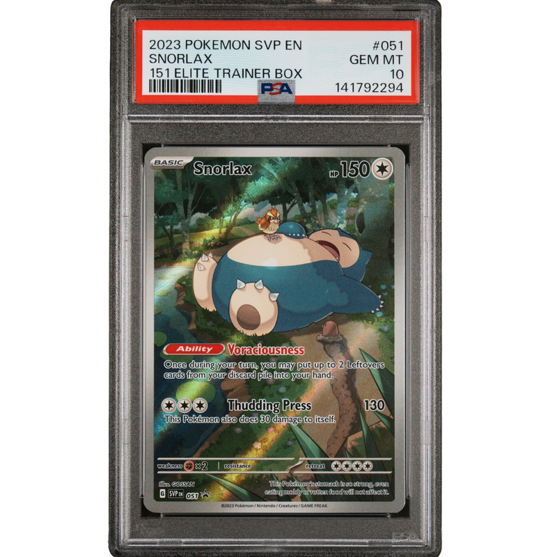 (SVP) Snorlax 151 Promo #051 PSA 10 Gem Mint