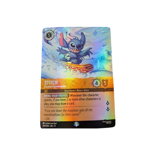 Stitch Carefree Snowboard Epic #207 NM