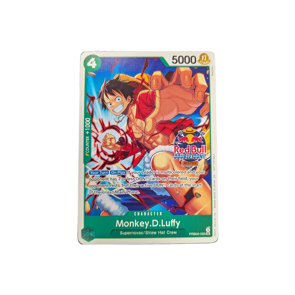 (PRB02-005) Monkey D. Luffy Redbull Double Don SR NM