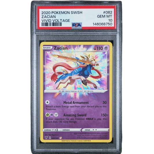 (VV) Zacian Amazing Rare #082 PSA 10 Gem Mint
